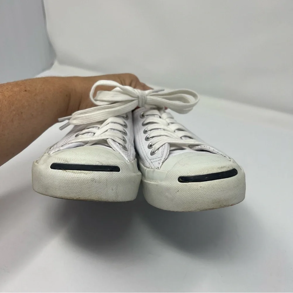 White Converse shoes size 3 men's 4.5 women's , Jack Purcell converse
